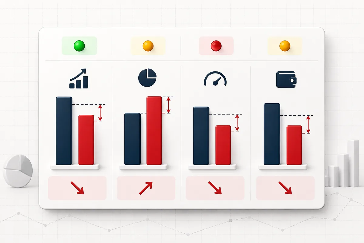 Budget vs Actual Dashboard illustration
