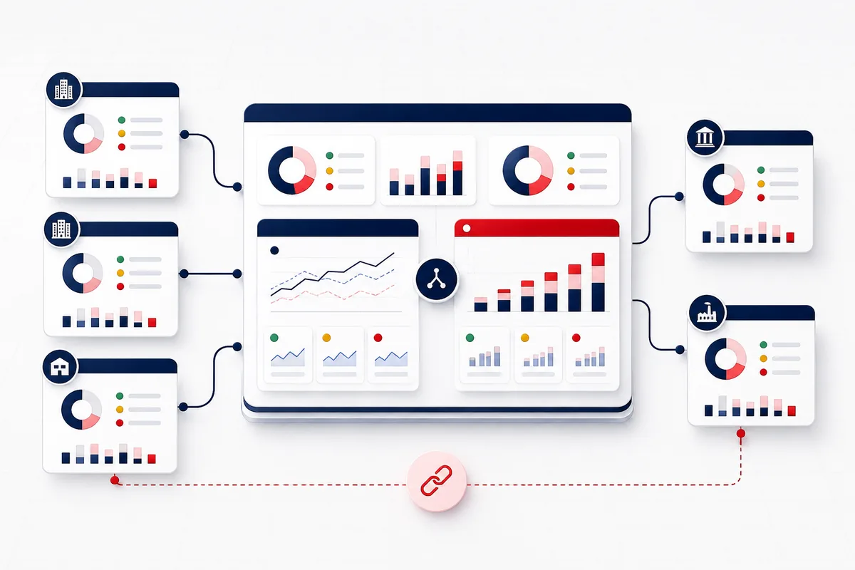 Group & Portfolio Reporting Dashboard (Sample) illustration